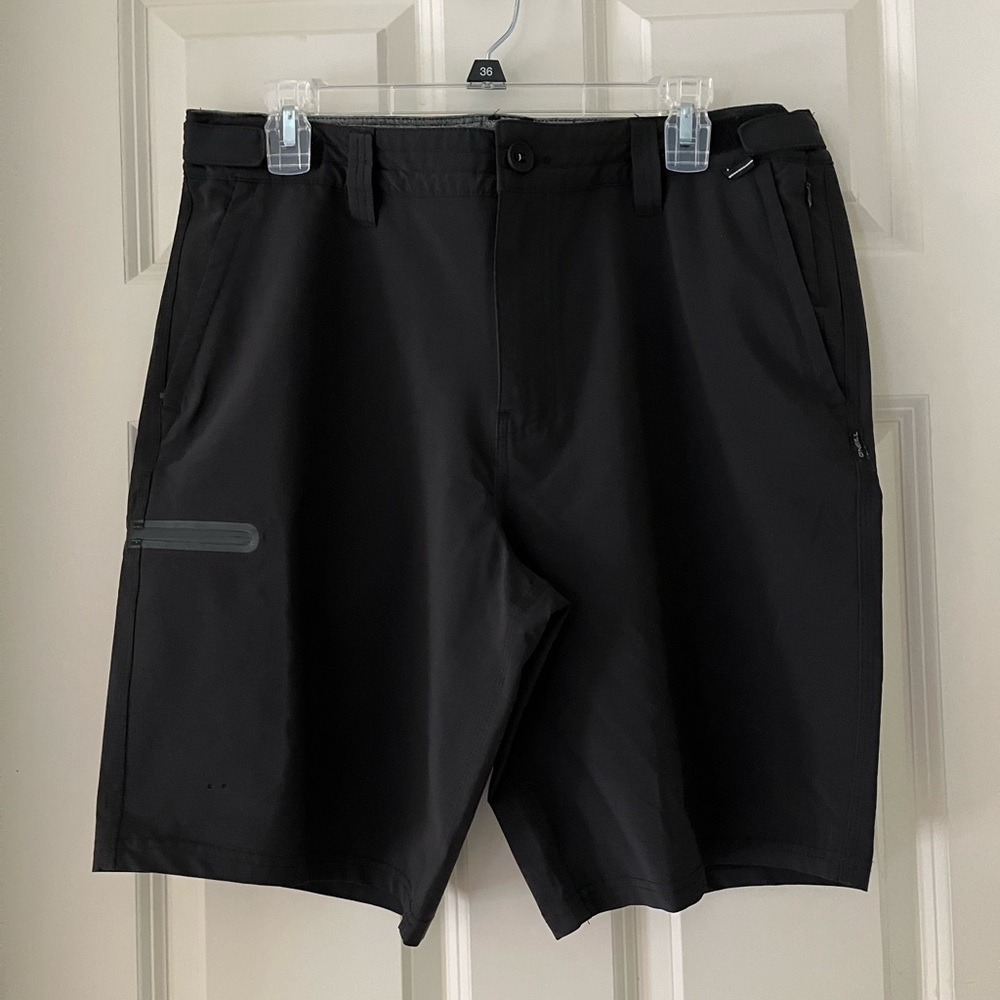 Men’s O’Neill Hybrid TRVLSERIES Cordura fabric black shorts surf- size 33